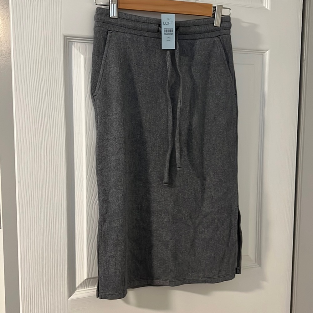 NWT Loft MIDI Drawstring Skirt